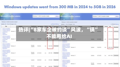 热评|“8家车企被约谈”风波，“锅”不能甩给AI-第2张图片