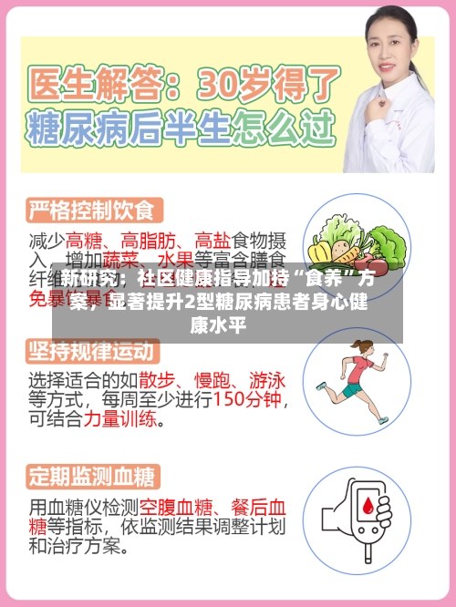 新研究:社区健康指导加持“食养”方案,显著提升2型糖尿病患者身心健康水平